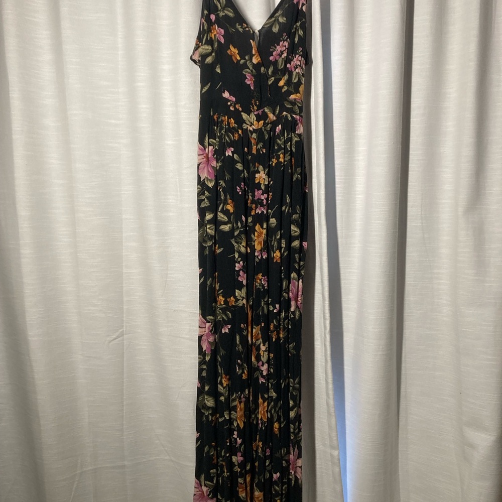 Floral Black Maxi Dress